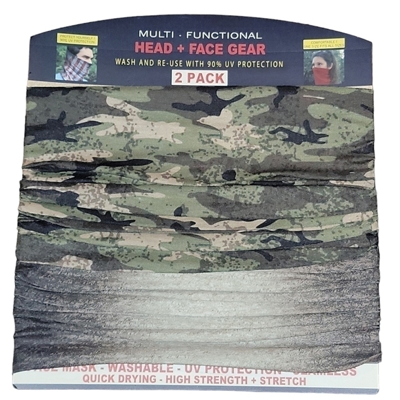 MULTI - FUNCTIONAL HEAD + FACE GEAR 2 pack NEW! - Picture 12 of 12